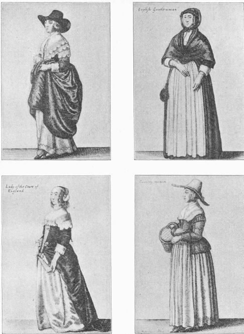 Costumes of Englishwomen of the Seventeenth Century.